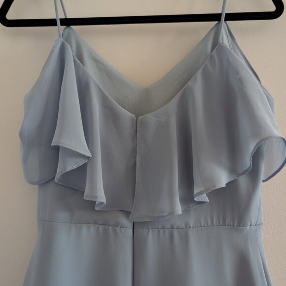 Dusty Blue chiffon dress - Picture 7 of 12